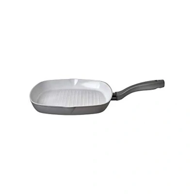 Image of Prestige Earth Pan Ceramic Griddle for Induction Hob 28cm Non Stick Pan, Toxic Cookware, Dishwasher Safe, Made in Italy