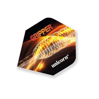 Image of Unicorn Core Dart Flights Gripper Spring Black Brass Design Standard Plus Shape Durable 75 Micron Polyester PET