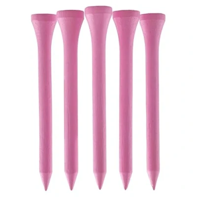 Image of TH Golf Bamboo Tees 70mm Pack of 50 &amp; 100 Multiple Colour Options Premium Eco Friendly Sustainable Durable (Pack 100, Light Pink)