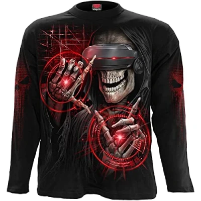 Image of Spiral Cyber Death Longsleeve T Shirt Black M