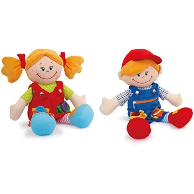 Image of small foot 5576 Cloth dolls &quot;Chiara &amp; Massimo&quot;, learning for the training of fine motor skills children, set 2