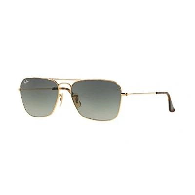 Image of Sunglasses Ray ban Rb3136 caravan col. 181/71 Unisex Square Gold