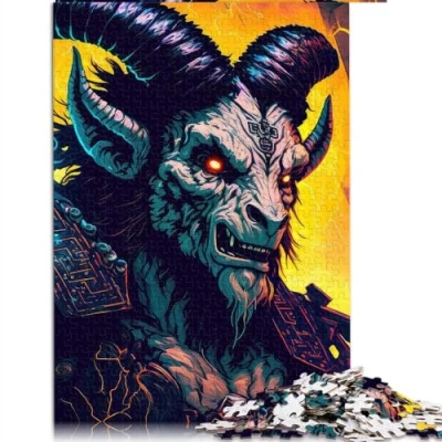Image of Puzzles For Adults 1000 Pieces neon goat Wooden and Kids 50x75cm Jigsaw Puzzle