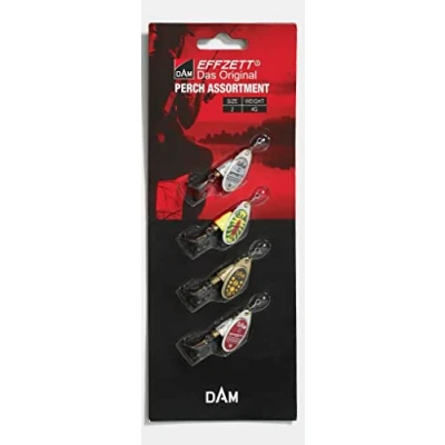 Image of Effzett assortment 4Pcs Spinner #5 12gr Sinking Pike Lure set