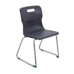 Image of Titan Skid Base Chair Size 5 430mm Seat Height Charcoal T25 C