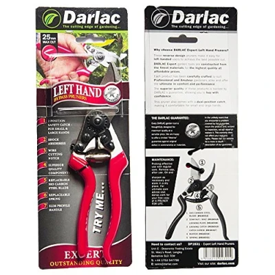 Image of Darlac Expert Left Hand Bypass Pruner, DP1631, 25mm Cut Capacity
