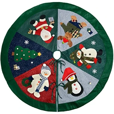 Image of WeRChristmas Christmas Character Tree Skirt Decoration, 120 cm Large, Multi Colour