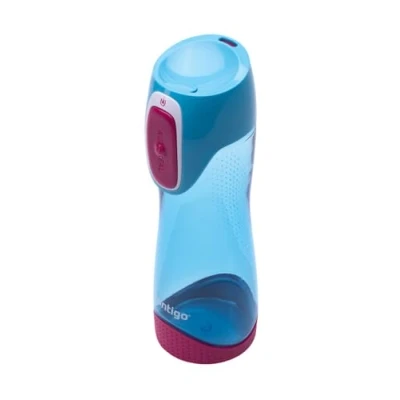 Image of Contigo Swish Autoseal Water Bottle, Large BPA Free Drinking Leakproof Gym Ideal for Sports, Running, Bike, Hiking, 500 ml, Skyblue