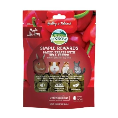 Image of Oxbow Simple Rewards Baked Treats Bell Pepper 60g