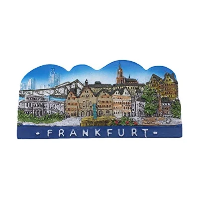 Image of Frankfurt Germany 3D Refrigerator Magnet Tourist Souvenirs Resin Magnetic Stickers Fridge Home &amp; Kitchen Decoration from China