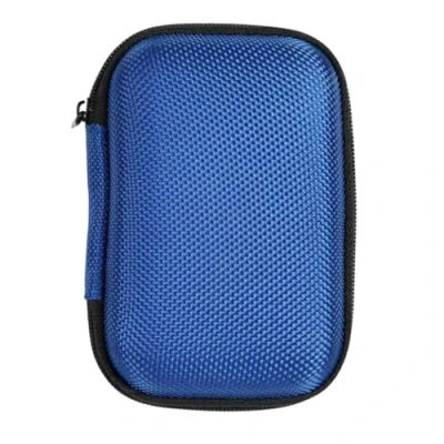 Image of caseroxx Blood glucose meter Hard case suitable for Dexcom G7 / ONE+ in blue, diabetic storage