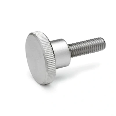 Image of Ganter Normelemente High knurled screws, DIN 464 M8 20 NI, thread M8, length: mm, stainless steel 1 piece