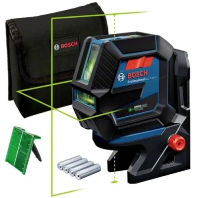 Image of Bosch Professional Laser Level GCL 2 50 G (green laser, interior, RM 10 mount, visible working range: up to 15m, 4x AA battery, in cardboard box)