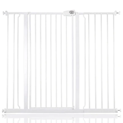 Image of Bettacare Extra Tall Pressure Installed Premium Pet Gate, 121.3cm 128.9cm, White, Fit Stair Gate for Dog, Safety Barrier Puppy, Easy Installation