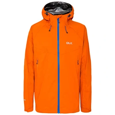 Image of DLX Edmont II, Sunrise, XS, Waterproof Jacket with Hood for Men, X Small, Orange