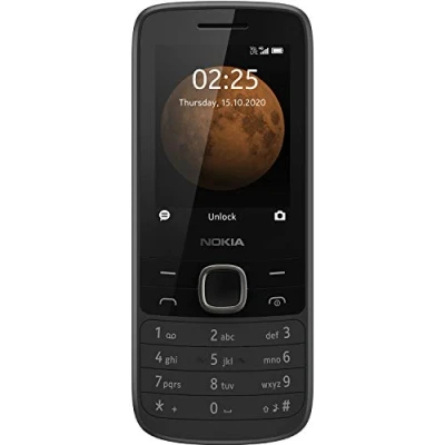 Image of Nokia 225 (2020) 4G Dual SIM Mobile Phone in Premium Design (2.4 Inch QVGA Display, Technology, Bluetooth 5.0, MP3 Player, FM Radio, 128 MB Memory (up to GB via microSD), VGA Camera) Black