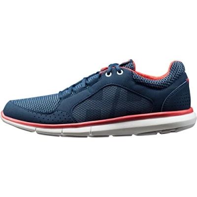 Image of Helly Hansen Women&#039;s W Ahiga V4 Hydropower Boating Shoes, Blue (Navy/Off White/Cayenne 597), 5.5 UK/38.7 EU