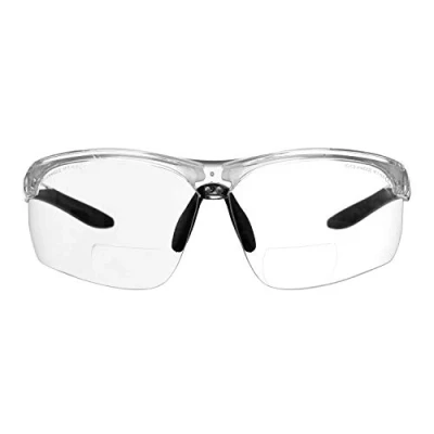 Image of voltX &#039;CONSTRUCTOR ULTIMATE&#039; Bifocal Reading Safety Glasses EN166FT certified PREMIUM Cycling Sports Bifocals Anti Fog Coated UV400 lens (+2.5 Dioptre, Clear)