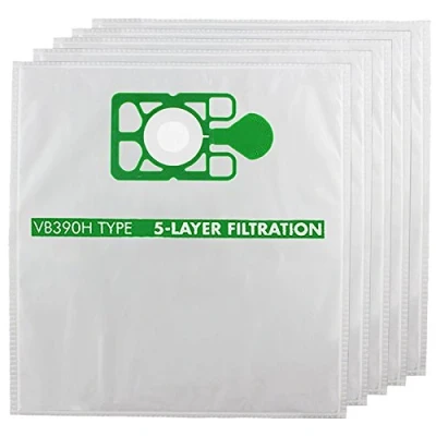 Image of SPARES2GO Cloth Hoover Bags compatible with Numatic Harry HHR200 HHR200a HHR20012 Vacuum Cleaners (Pack of 5)