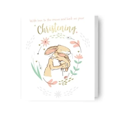 Image of Guess How Much I Love You Christening Card
