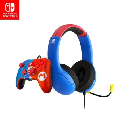 Image of PDP Gaming Officially Licensed Mario Bundle for Switch Works with OLED &amp; Lite