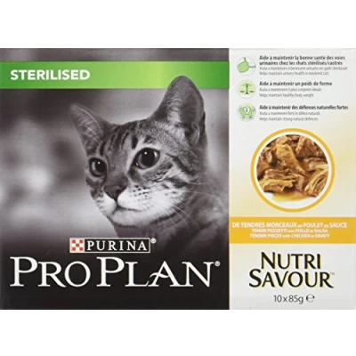 Image of Pro Plan Cat Sterilised Chicken 10 x 85g