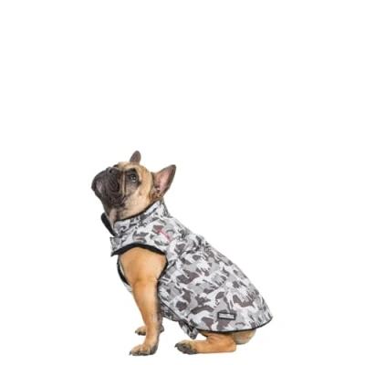 Image of Trespaws Printed Dog Rain Coat Fleece Lined with Harness Access Point Charly