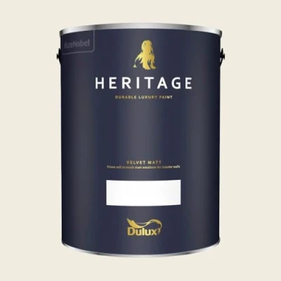 Image of DULUX TRADE HERITAGE MATT ALABASTER WHITE 5L
