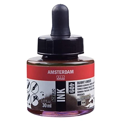 Image of Amsterdam ACRYLC Ink BRNT, Burnt Umber, One Size