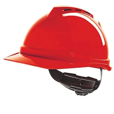 Image of MSA V GARD 500 Vented Safety Helmet Hard Hat MSAGV4 Colour=Red