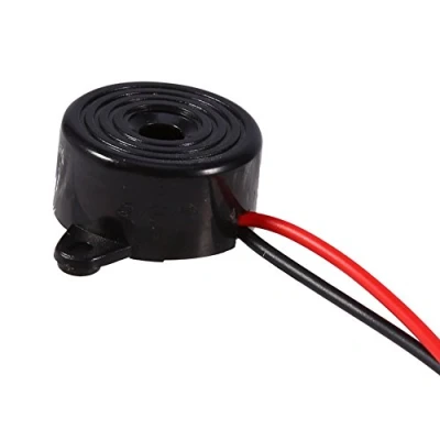 Image of 12V Piezo Buzzer 85dB Electronic 3 24V Active Tone Alarm Ringer Continuous Sound Cable Length 100mm and Speaker