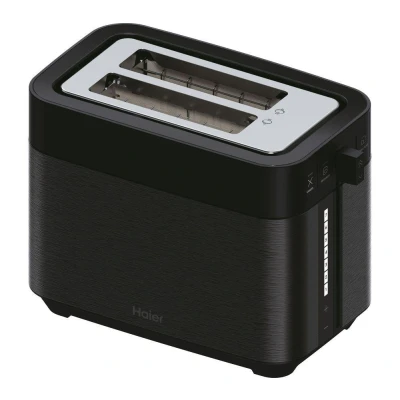 Image of Haier Toaster, I Master Series 5, 2 Slices with Extra Large Slots, 7 Toasting Levels, Stainless Steel, On App, Black [HTO5A3]