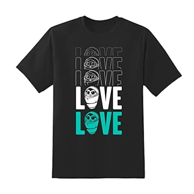 Image of Numskull Official Destiny 2 &#039;Fallen in Love&#039; Glow The Dark T Shirt Large Merchandise Black