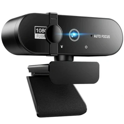 Image of Webcam for PC with Microphone 1080P Full HD Privacy Cover Plug and Play USB Web Camera Desktop &amp; Laptop Clear Stereo Audio Conference Zoom Skype Facetime Windows Linux macOS