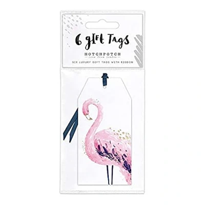 Image of Hotchpotch Pink Flamingo Gift Tags Pack of 6