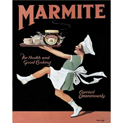 Image of Marmite METAL Wall Sign 6x8Inches Plaque Vintage Retro