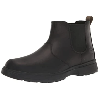 Image of Timberland Men&#039;s Atwells Ave Chelsea Boot, Black Full Grain, 8 UK