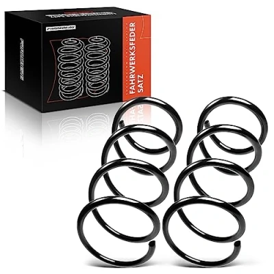 Image of Frankberg 2x Coil Spring Front axle Compatible with Twingo II CN0 1.2L 2007 2021 Replace# 8200948652