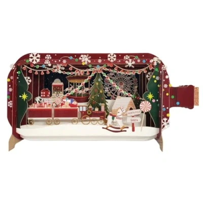 Image of Message in A Bottle Magical Wonderland Pop Up Christmas Greeting Card XMIB113