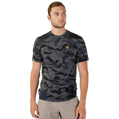 Image of Fox Racing Head Ss Tech Tee Camo, Windbreaker, Men&#039;s, Black, S