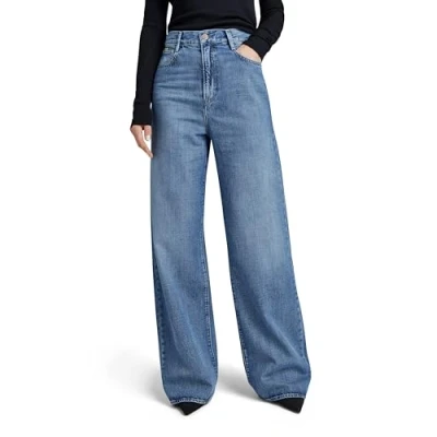 Image of G STAR RAW Women&#039;s Deck 2.0 High Loose Jeans Jeans, Blue (faded everglade D23591 D301 G357), 28W / 32L