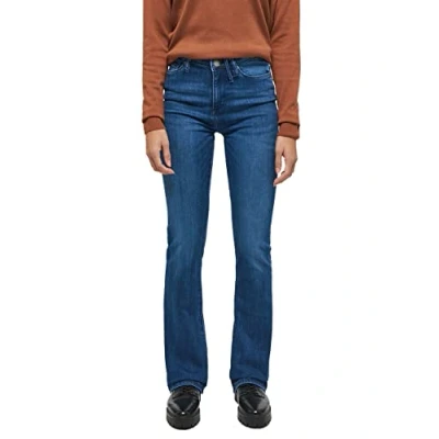 Image of MUSTANG Women&#039;s June Flared Jeans, Medium Blue 602, 34W x 32L