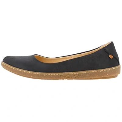 Image of EL Naturalista Unisex Adults Slippers Viajero, Men&#039;s,Ladies Loafers,Removable Insole,Leisure Shoes,Open wrap up,Black,40 EU / 7 UK