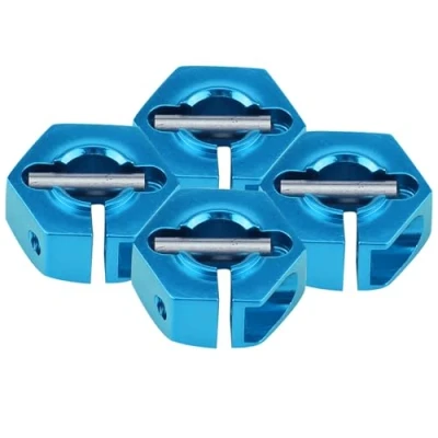Image of Wheel Hex Hub Adapters, 12mm Universal Adapter for HSP Sakura 1/10 Scale RC Car(6.0MM Blue)