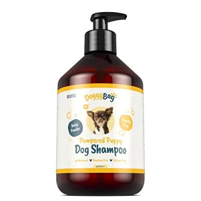 Image of 500ML Baby Powder Puppy Shampoo for Dogs and Puppies from Doggy Bag Deodorising Conditioning, Easy Rinse, Mild Dog with Pro Vitamin B5