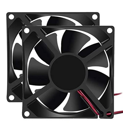 Image of DORHEA 2PCS 80mm x 25mm Fan DC 5V 8025 Brushless Cooling for PC Computer Case CPU Coolers Radiators 2pin