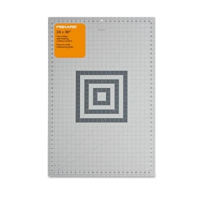 Image of Fiskars Self Healing Cutting Mat for Quilting, Arts and Crafts, 24&quot; x 36 Grid, Sewing Mat, Grey Fabric Craft Supplies Quilting Tools