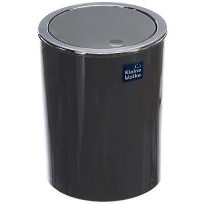 Image of Kleine Wolke Clap Mini Cosmetic Bin ABS Platinum 1.5 Litre 12.8 cm x 16.2