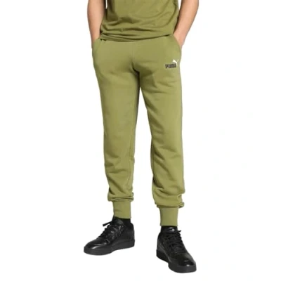 Image of PUMA ESS+ 2 Col Logo Pants TR cl Olive Green