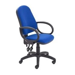 Image of Calypso II High Back Chair with Fixed Arms Blue CH2800RB+AC1002